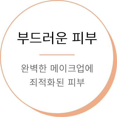 부드러운 피부 - 완벽한 메이크업에 죄적화된 피부